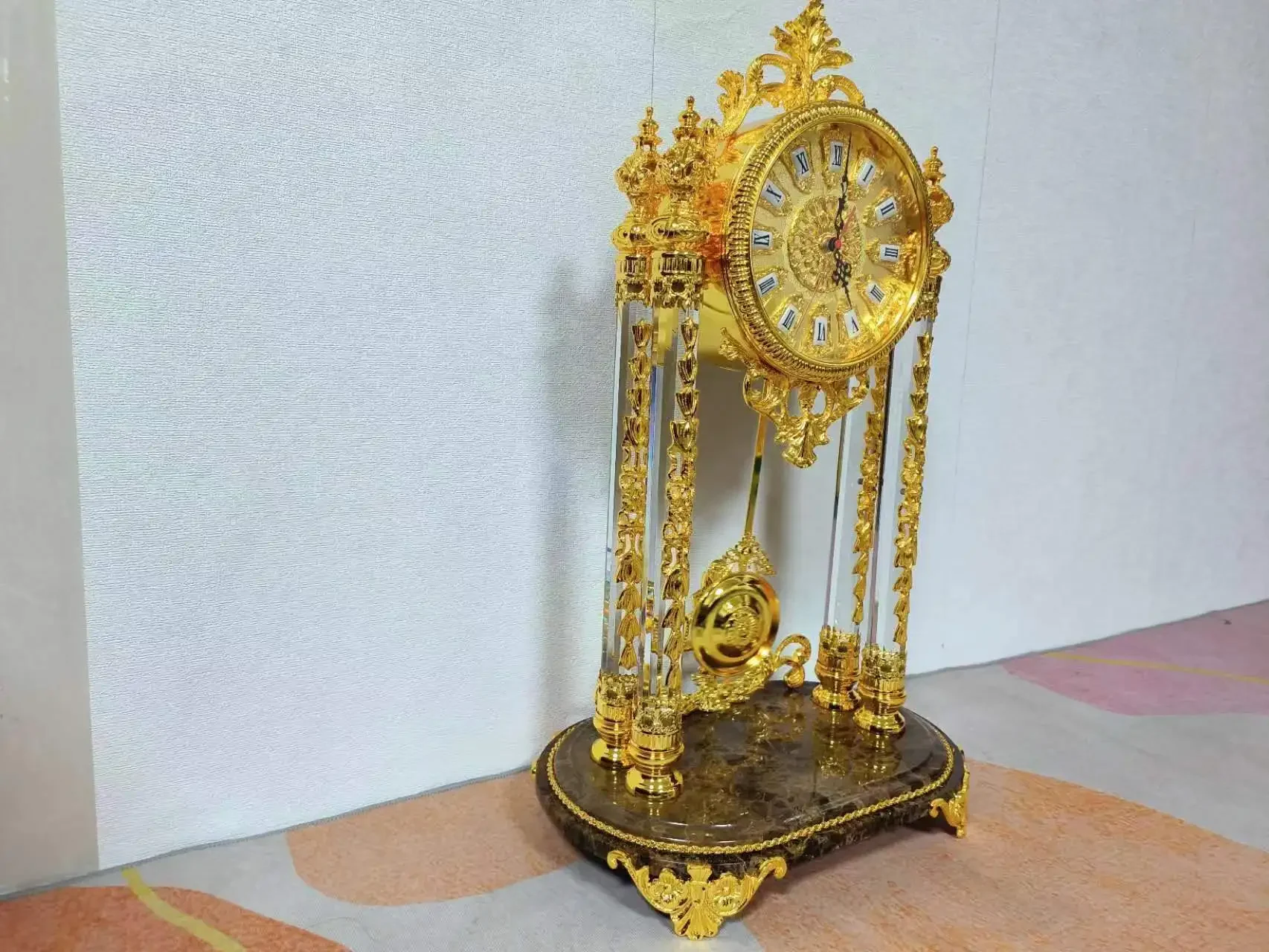 

Настольные часы в европейском стиле для гостиной, консольные часы, золотые настольные часы для кабинета