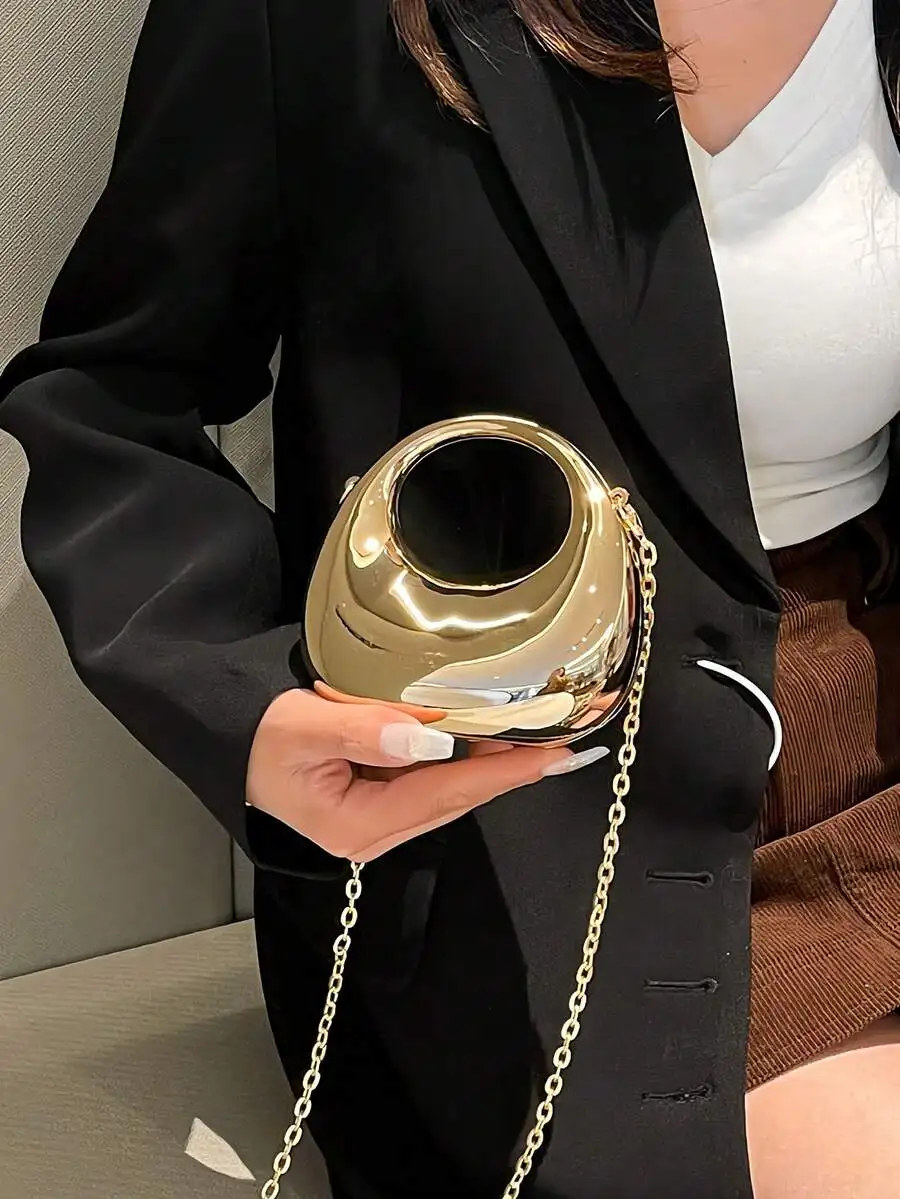 Half Moon Crescent - Mini bolso de acrílico en forma