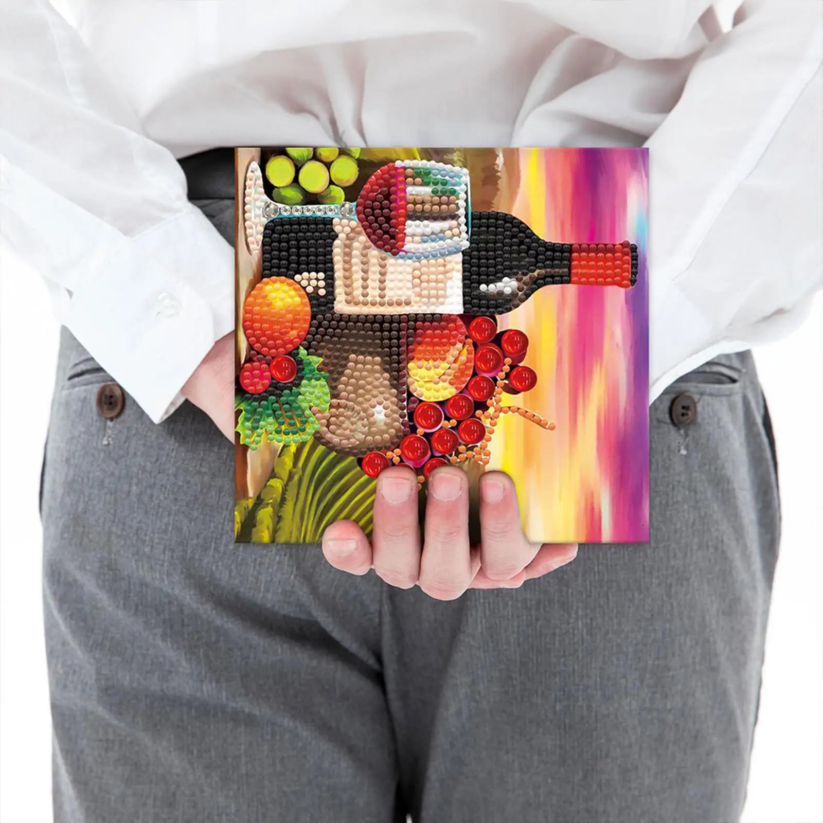 

8PCS DIY Diamond Art Greeting Cards Festival Party Pattern Diamond Art Handmade Cards Creative Birthday & Thanksgiving Card Kit