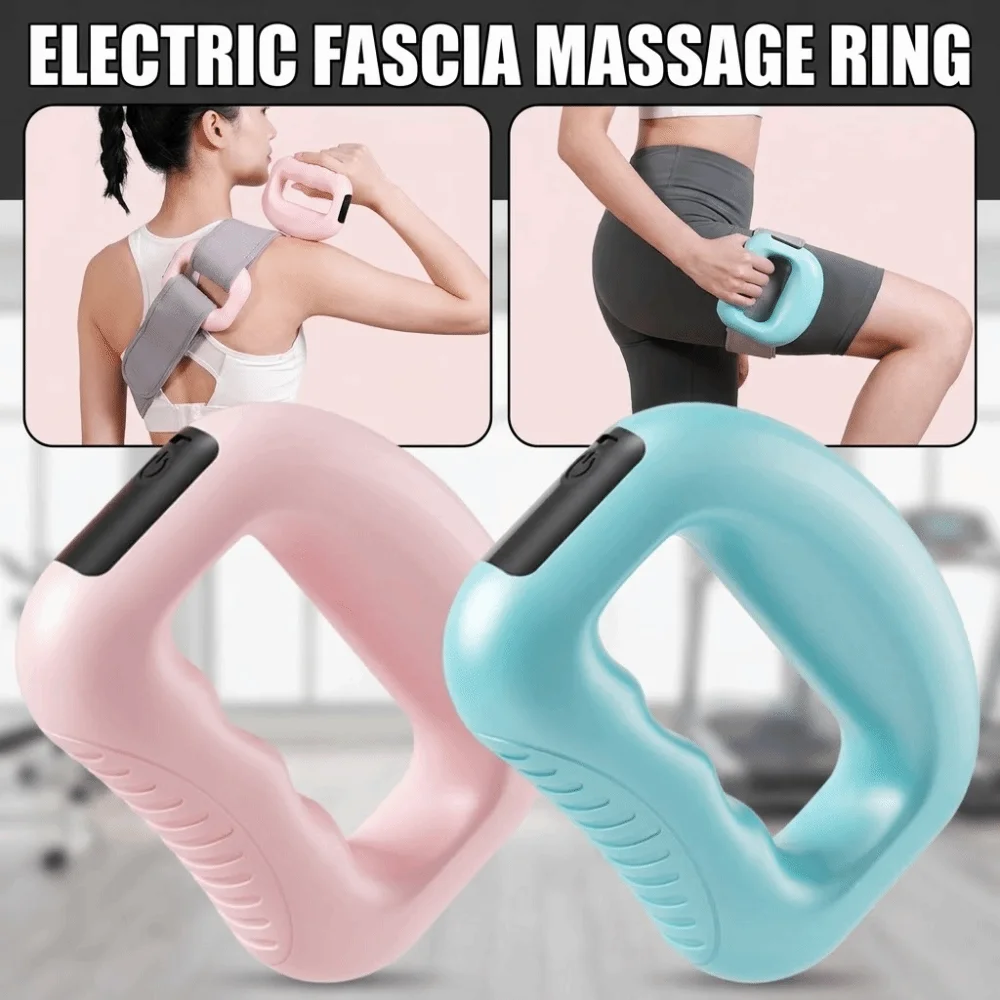 Ergonomic Electric Fascia Massage Ring Fat Burning 5 Adjustable Speed Electric Body Slimming Machine Compact Size with Belt