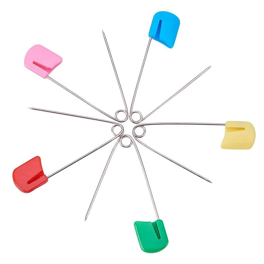 

100 Pcs Plastic Head Durable Craft Home Daily Use Fastener Home Creative Pin Decorative Clothing Quilt Scarf Pin