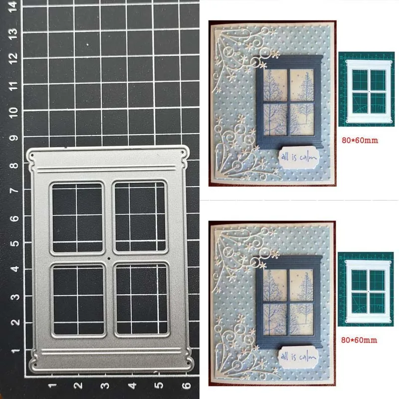 Matrices de découpe en métal pour bordure de fenêtre, scrapbooking de bricolage, artisanat de gaufrage, album découpé, carte en papier, outil exécutif, pochoirs de poinçon