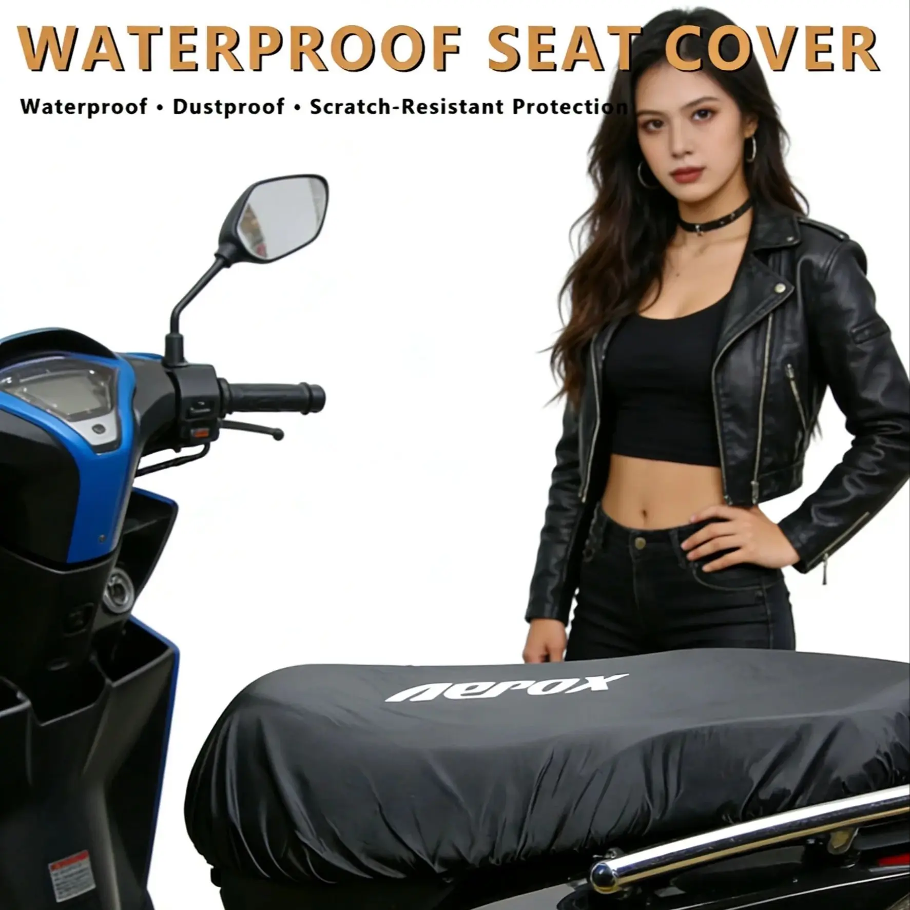 

Всесезонный чехол для сиденья Yamaha Aerox 50/125/155 и GTR125 – водонепроницаемый, с защитой от УФ-излучения, теплоизоляционный, устойчивый к царапинам