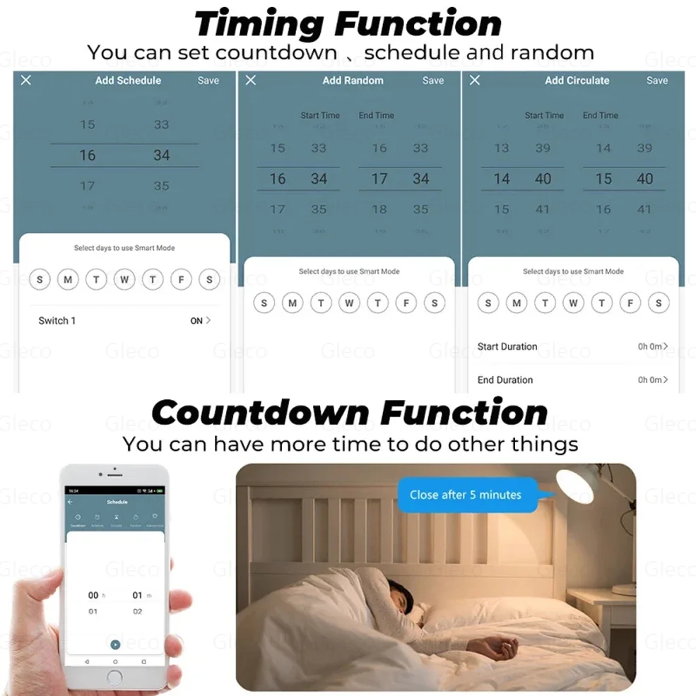 ZigBee 3.0 Smart Lichtschaltermodul DIY Home Automation Breaker Relais mit 2-Wege-Steuerung Kompatibel mit Alexa und Google