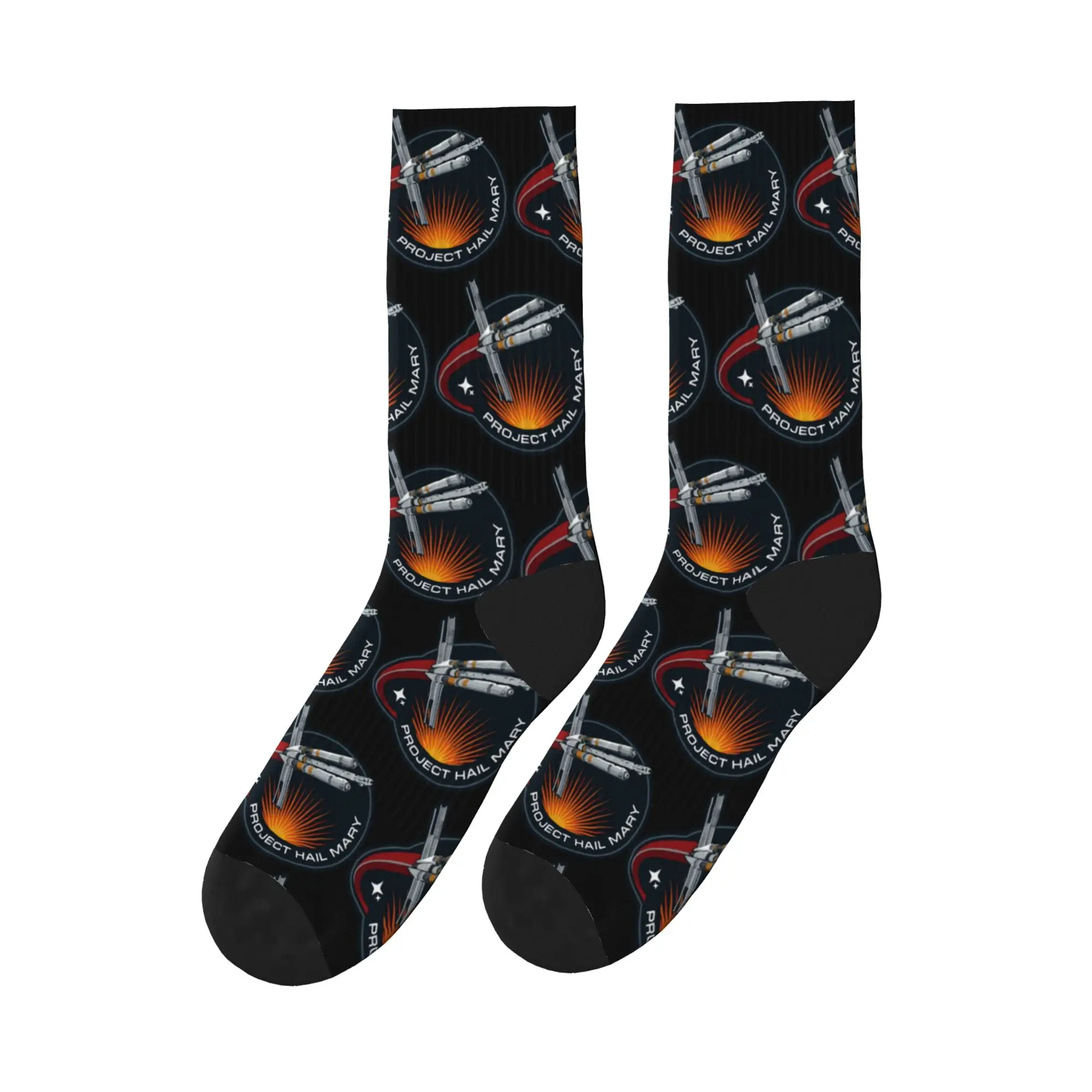 Project Hail Mary Logo Socks  Non Slip Stockings Unisex Men Medium Soft Outdoor Socks Autumn Casual Graphic Socks