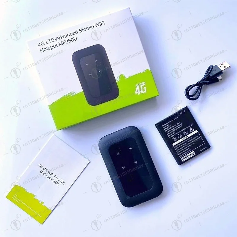 MF950U US Version 4G LTE MiFi Router Wireless Modem with SIM Card Slot Portable Mobile WiFi Hotspot for Travel Car Laptop