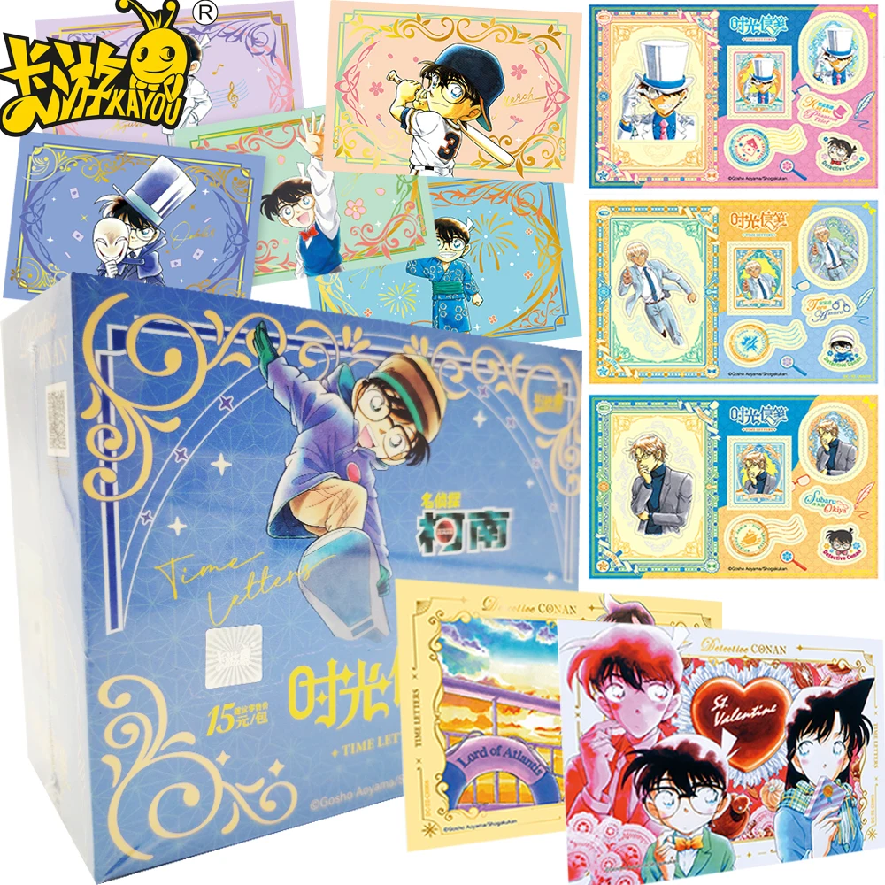 

Original Kayou Detective Conan Collection Cards Anime Hattori Heiji Kuroba Kaito Exquisite Special Sticker Cards Creative Gift