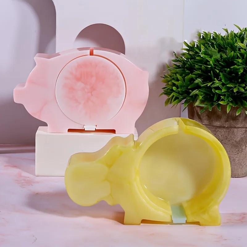 Resin Molds for Piggy Banks,Featuring Elephant,Hippo,And Pig Designs,Silicone Mold for Coin Purses,for Storing Coins And Jewelry