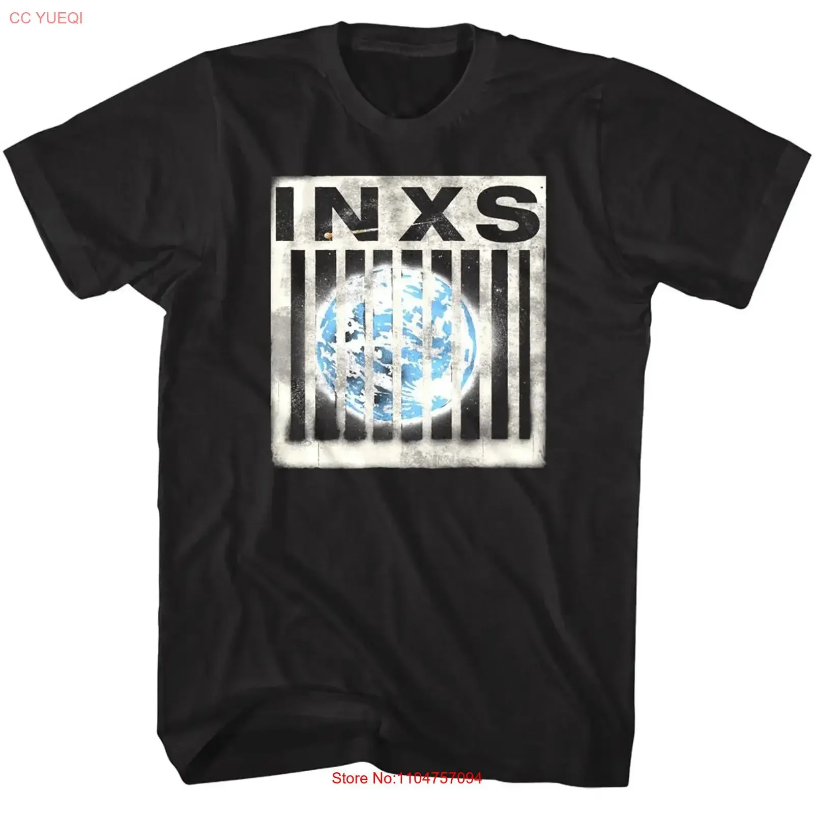 INXS Caged Earth Men's T Shirt vintage Washed Breathable Versatile Stylish Casual Comfortable Soft Stretched homme