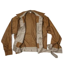 P37 Jacket British Soldier Clothing Short Loose Casual Sports Jacket Woolen Fabric Soldier Retro Clothing WWII WW2