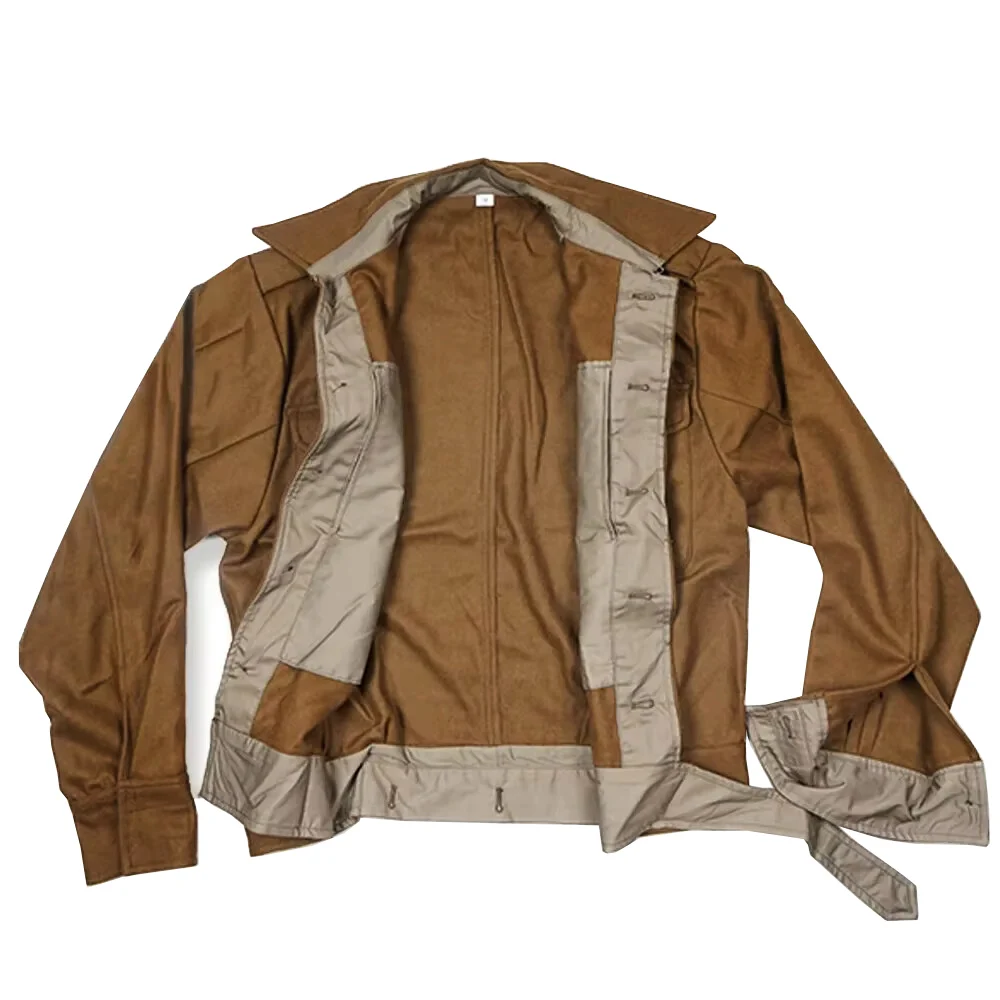 P37 Kurtka Brytyjski Żołnierz Odzież Krótka Luźna Casualowa Kurtka Sportowa Wełniana Tkanina Żołnierz Odzież Retro II wojna światowa WW2
