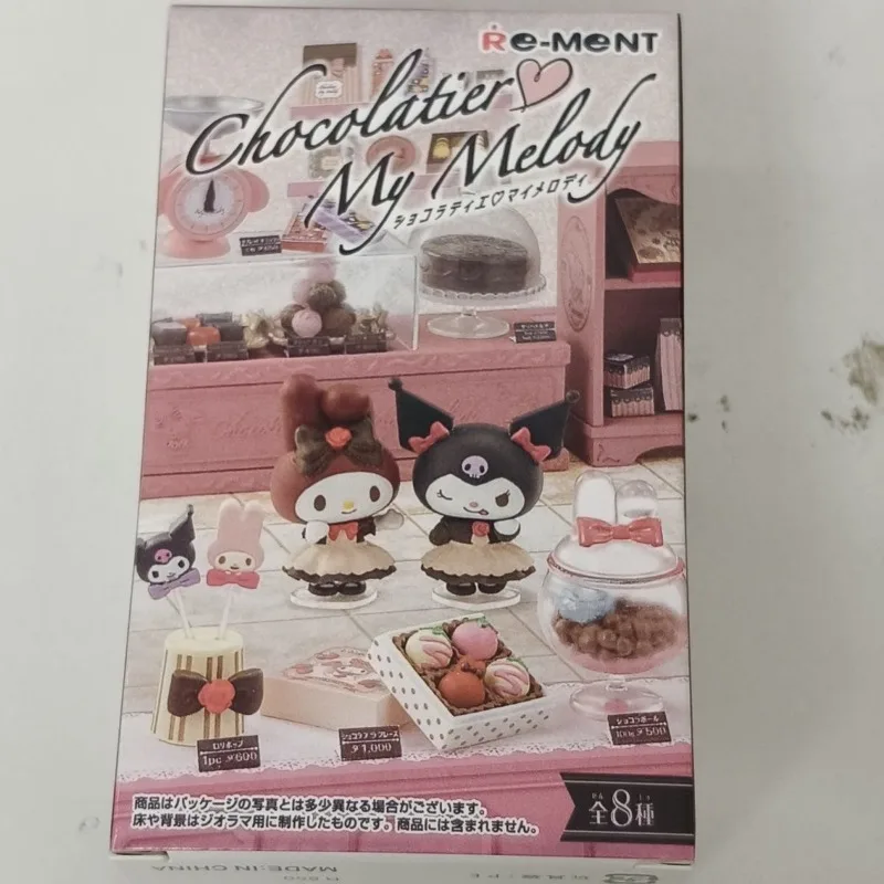 

Re-ment Sanrio Kuromi My Melody Шоколадная мастерская Десерт Магазин тортов Слепая коробка Игрушка Фигурки Коллекция Орнамент Детские подарки