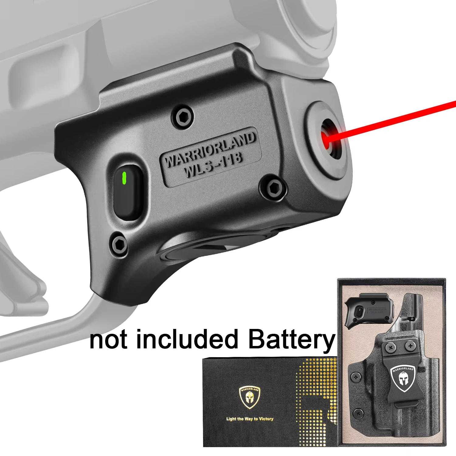 Laser Sight Not included Battery Fit Springfield Hellcat (No fit Hellcat Pro) Kydex IWB Holster Right,Power Indicator Red/Green