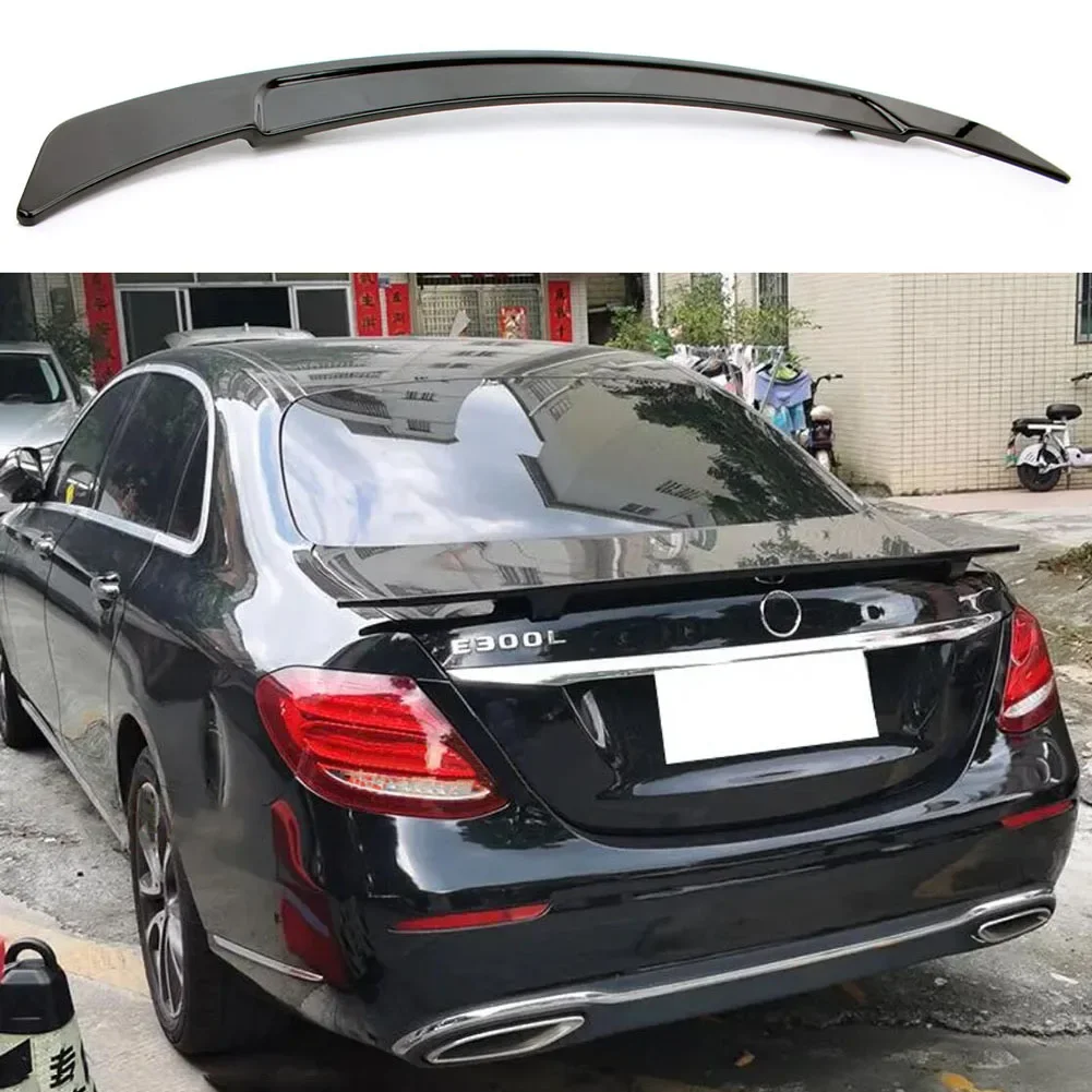 Rear Turck Spoiler WIng RT Style For Mercedes Benz E Class 4-Door W213 E200 E250 2016 2017 2018 2019 Carbon Fiber Printed