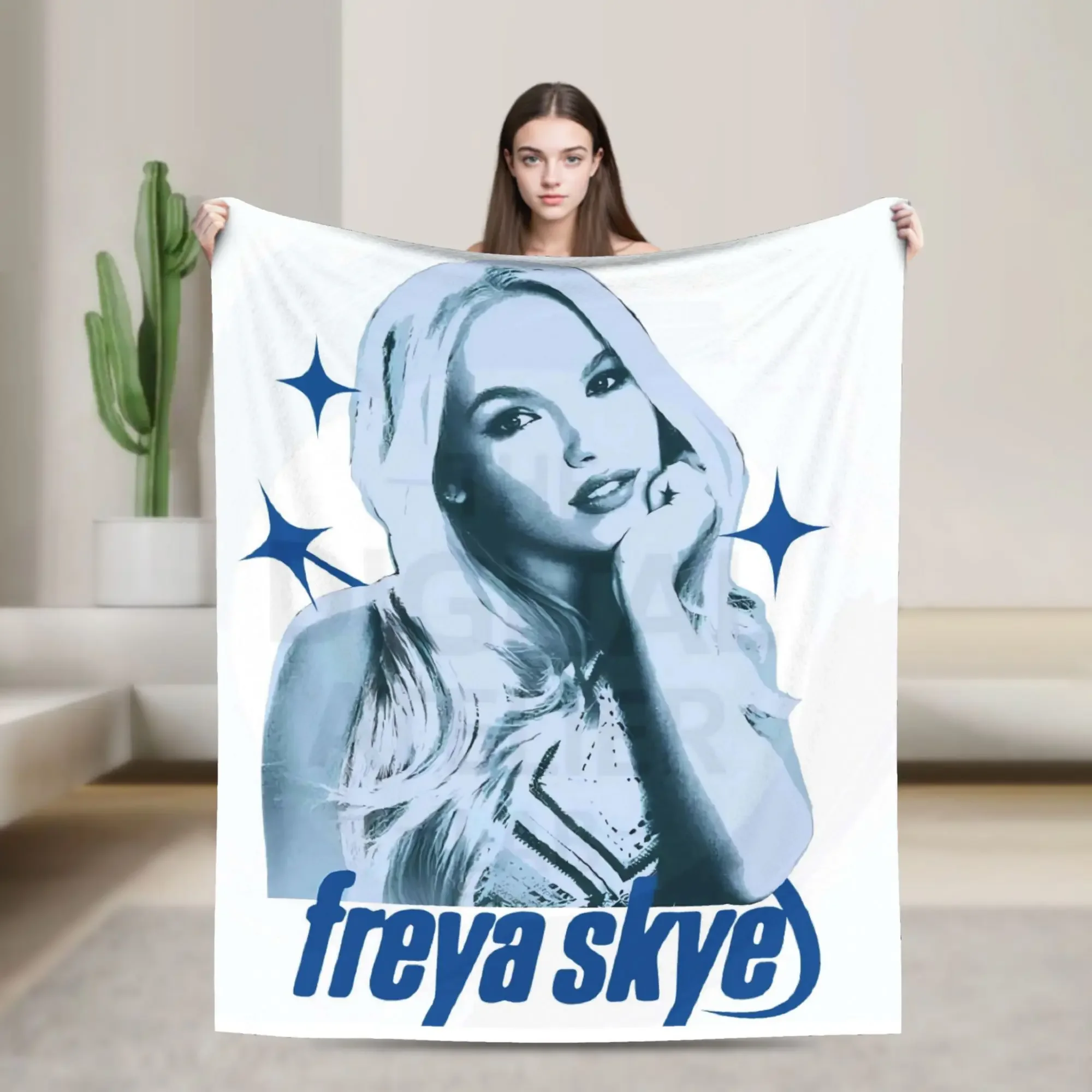 

Super Soft Freya Skye Throw Blanket for Travel Office or Home Use Cozy Blanket for Sofa Bed Couch Perfect Gift Idea