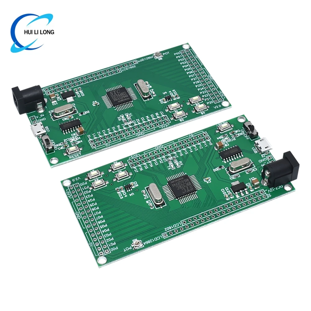 STC89C52 STC12C5A60S2 Mikrocontroller Mindestsystemplatine 51 Entwicklungsplatine LCD1602/LCD12864-Schnittstelle