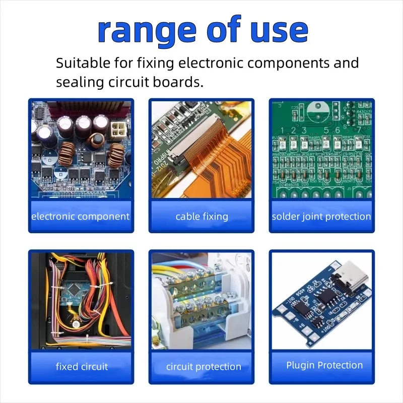 Imagem -03 - Componentes Eletrônicos Curáveis Solda de Fixação de Cabos Proteção contra Juntas Cola de Secagem Rápida Placa de Circuito Fixo uv