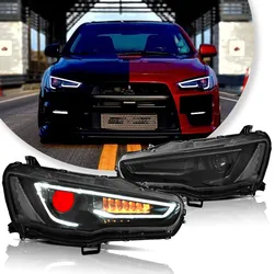 VLAND headlight Assembly FOR MITSUBISHI LANCER 2008-2017 LED HEADLIGHTS LED Running Light