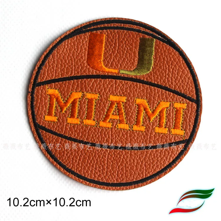 Ironing basketball, baseball, PU leather, adhesive tape, badge patches