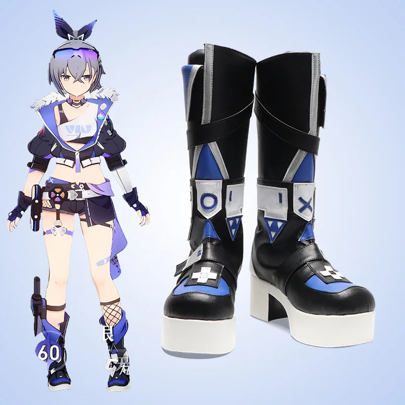 

Игра Honkai: Star Rail Silver Wolf Обувь для косплея Сапоги Аксессуары для вечеринок на Хэллоуин на заказ