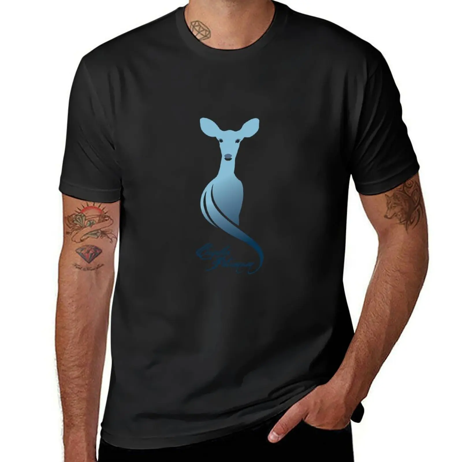 Expecto Patronum! (Doe) T-Shirt cute tops summer clothes customs men t shirt