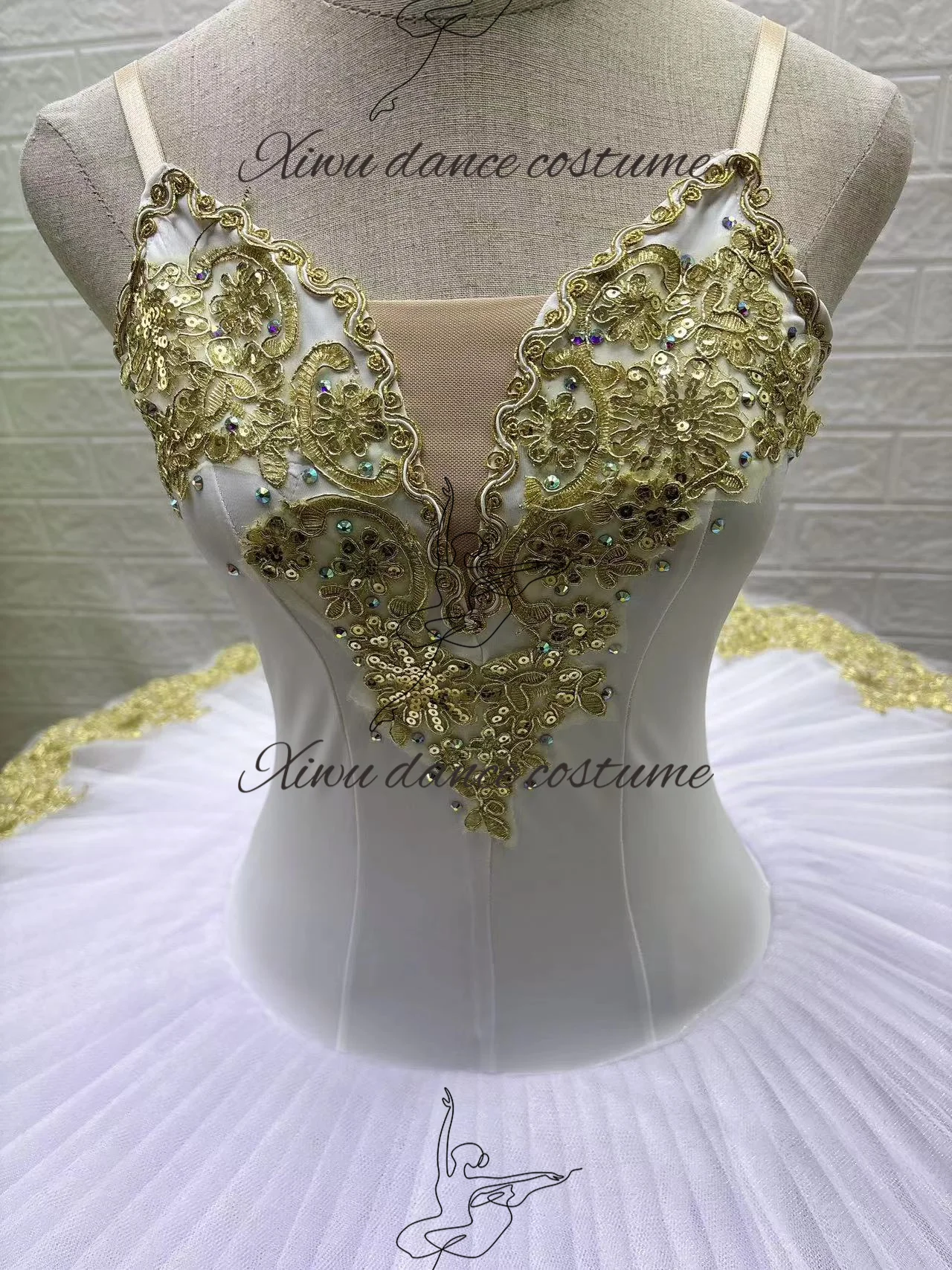 

Professional high-quality custom-size ballet performance ballet costume high-end competition ballet dress