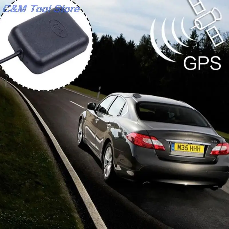 

1pc GPS Antenna FAKRA RNS-E Male Plug Active Aerial Cable for Navigation Head Unit