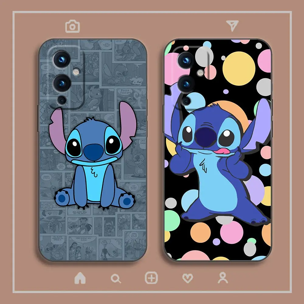 Phone Case For Oneplus 9 8 8T 7 7T 6 6T 5T ACE 2V NORD CE 2 3 LITE N10 N100 5G Pro Case Funda Shell Funny Cute Stitch Angle