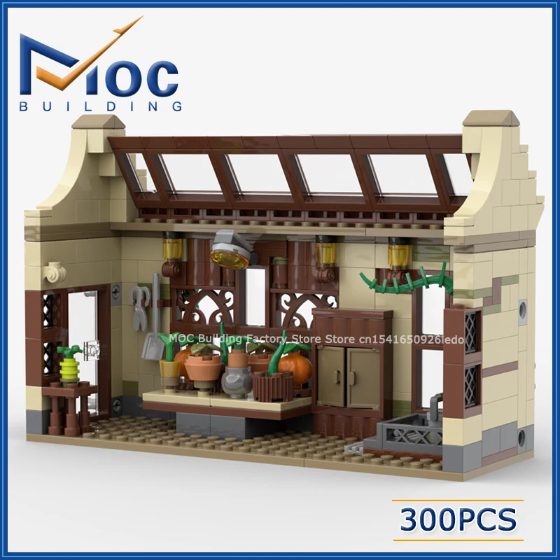 MOC Bouwstenen Klassieke Filmserie Scène Modulaire Kruidenkunde Kas Model DIY Monteer Bakstenen Collectie Speelgoed Kerstcadeaus