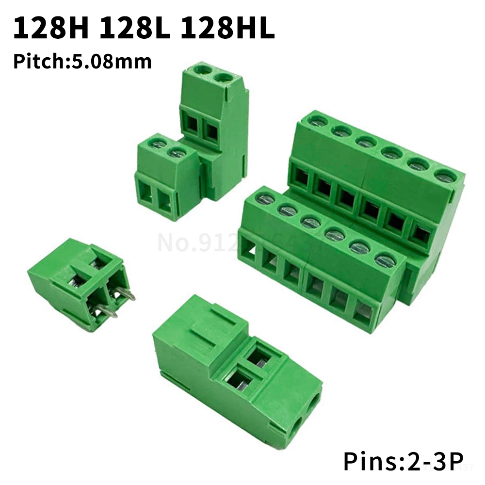 (5 pcs) KF 128L/H/HH 5.08mm Triple-layer Double-layer JM 128B High/Low Position Modular Screw-type Terminal Block 128A/AA/A3 5.0