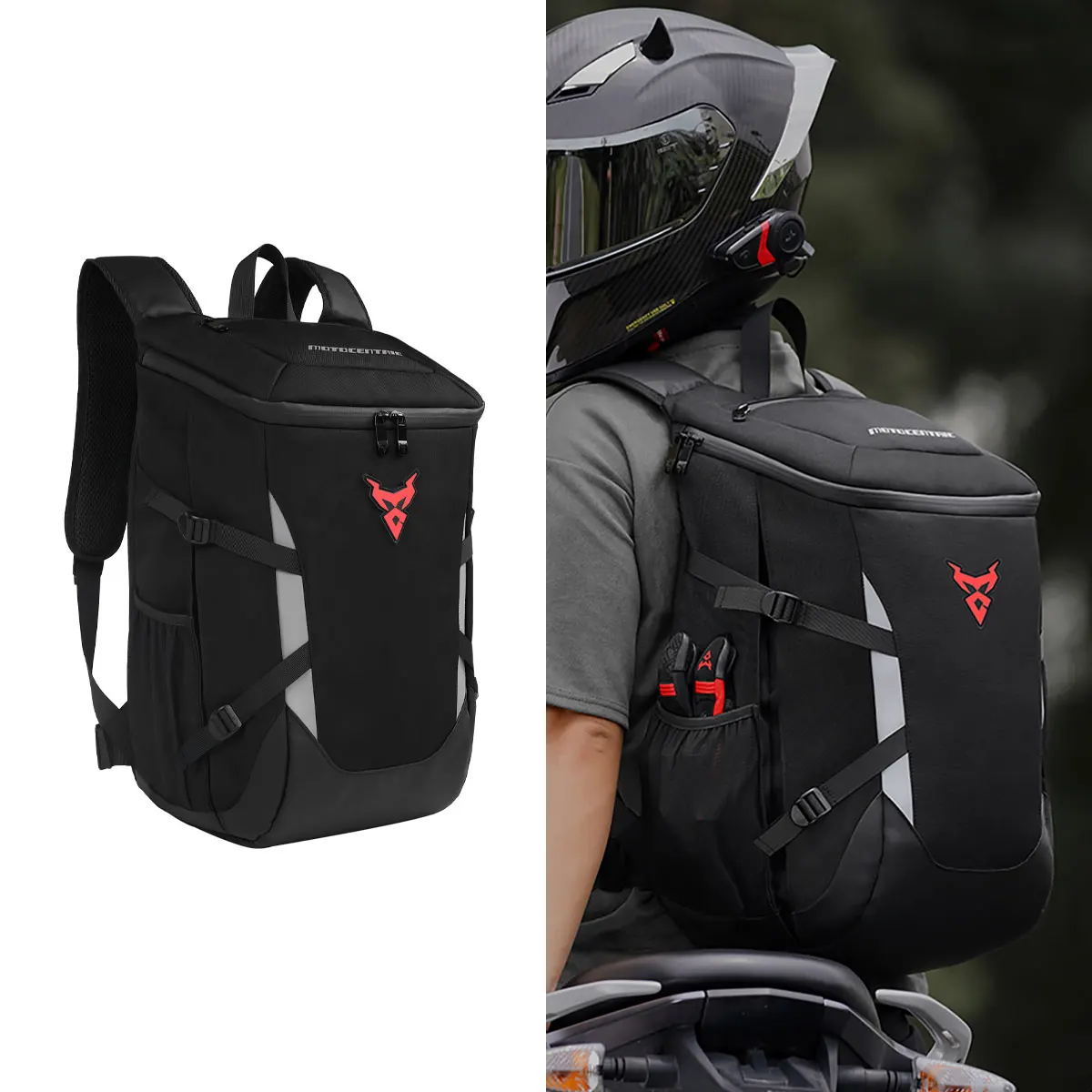 

MOTOCENTRIC Motorcycle riding backpack Knight backpack high-capacity Helmet backpack outdoor sport knapsack Strong breathability