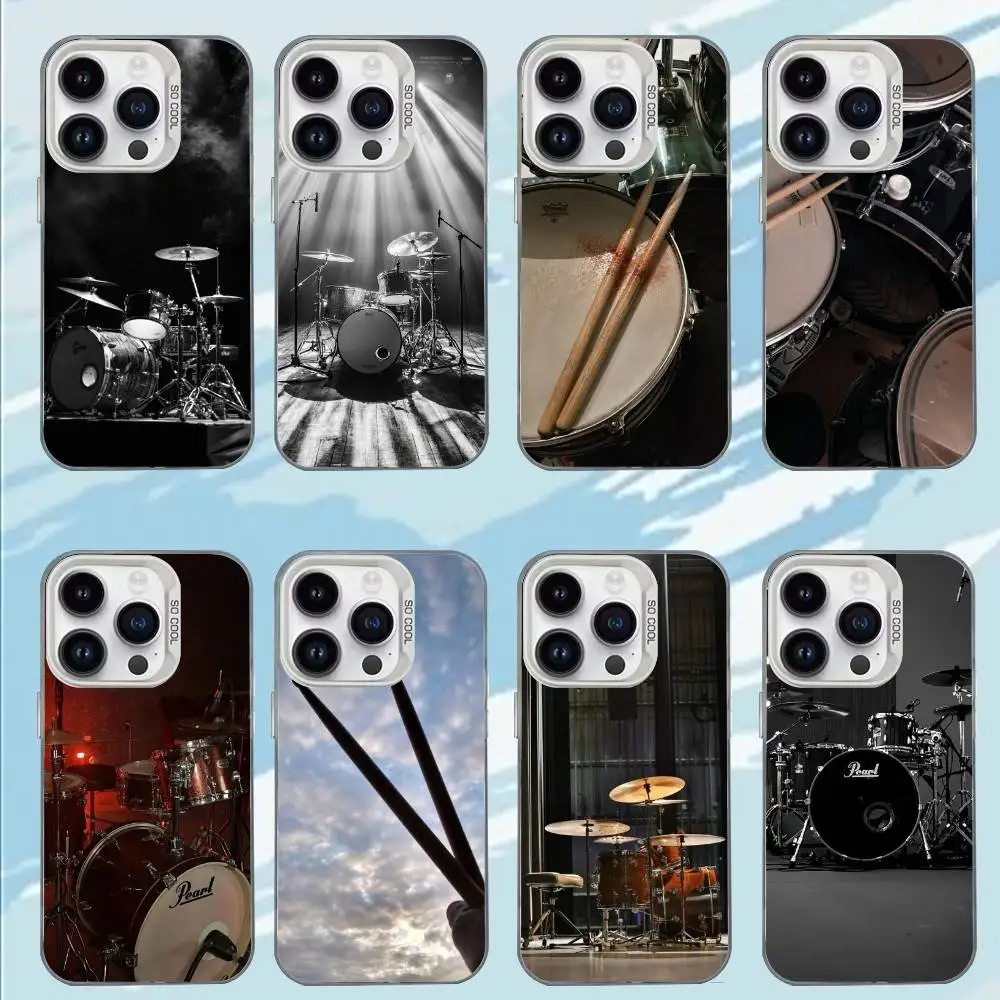 

D-Drum Set Music Phone Case For iPhone 17,16,15,14,13,12,11,Mini,Pro,MAX Matte Shockproof Phone Case