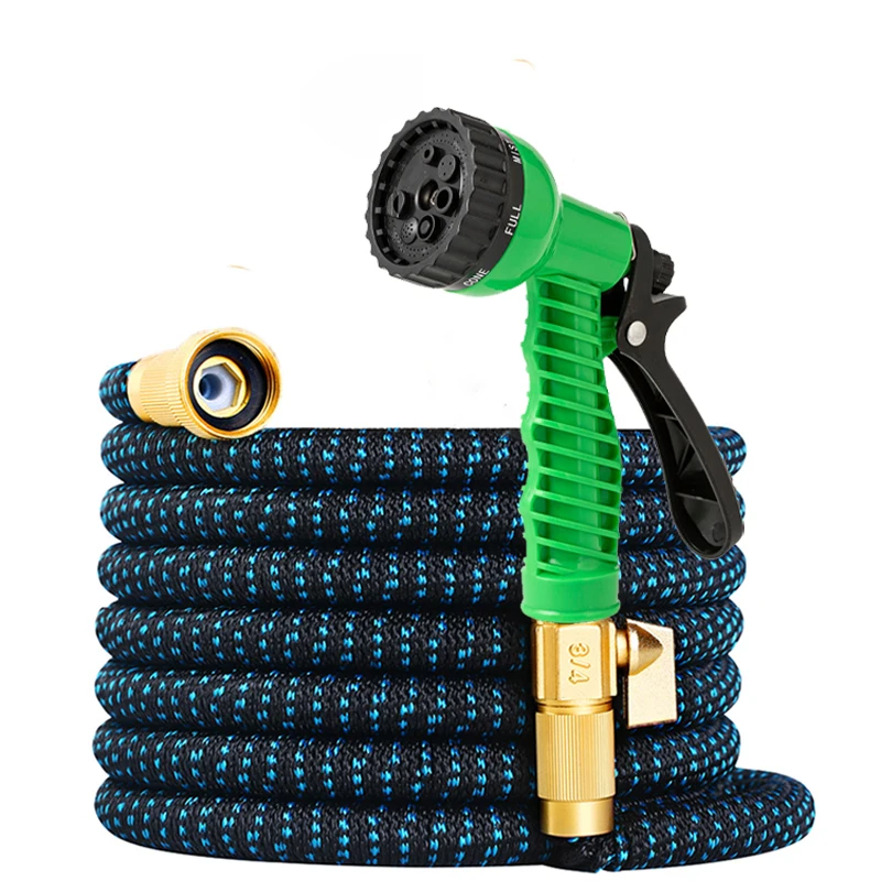 Leakproof Flexible Hose, 7 Spray Modes, High-Pressure Spray Gun, 3/4 American Water Pipe, Car Fine Cleaning, Outdoor Watering