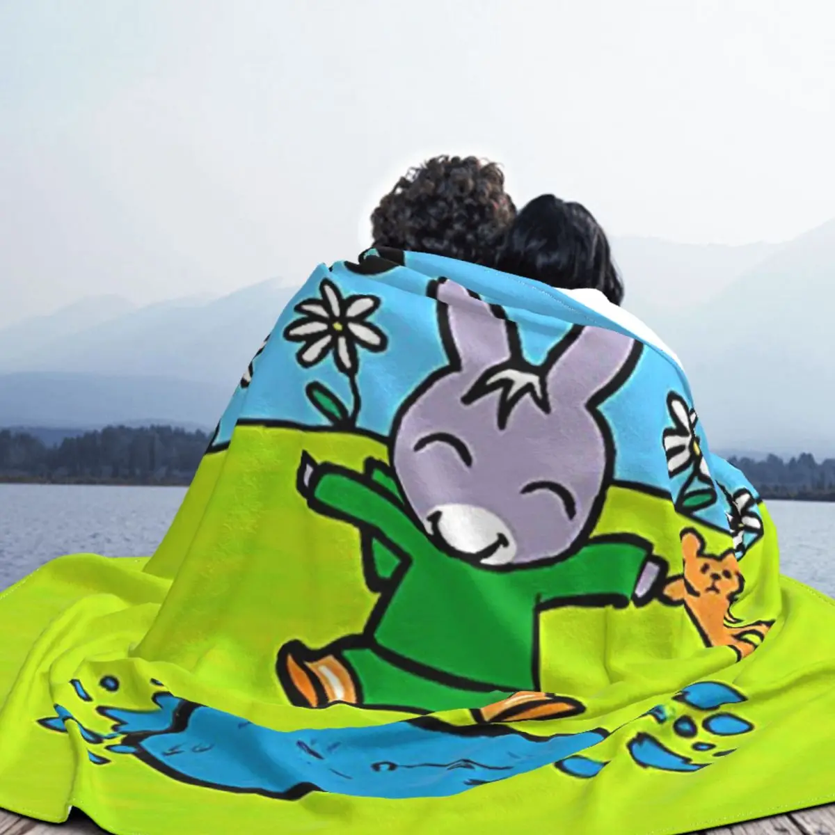 Trotro Cartoon Blanket Velvet All Season Breathable Lightweight Thin Throw Blankets for Bedding Travel Plush Thin Quilt