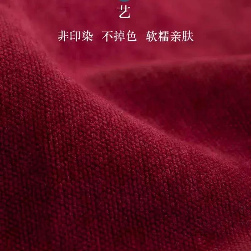 Chinese Style Chenille Sofa Cover Four Seasonal Universal Solid Wood Sofa Seat Cushion Joyful Anti Slip Red Chair Cushion Cover