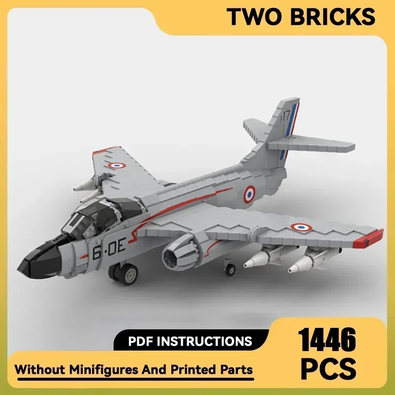 

Military Model Moc Building Bricks 1:35 S.O. 4050 Vautour IIN Fighter Technology Blocks Gifts Christmas Toys DIY Sets Assembly