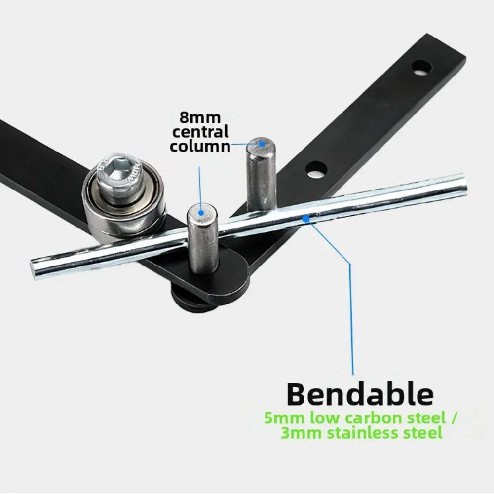 Manual Rod Bender Mini Tubing Bender Hand Bender Bending Tool For Bending 1mm To 6mm Steel Rods 10mm Aluminum Copper Rods