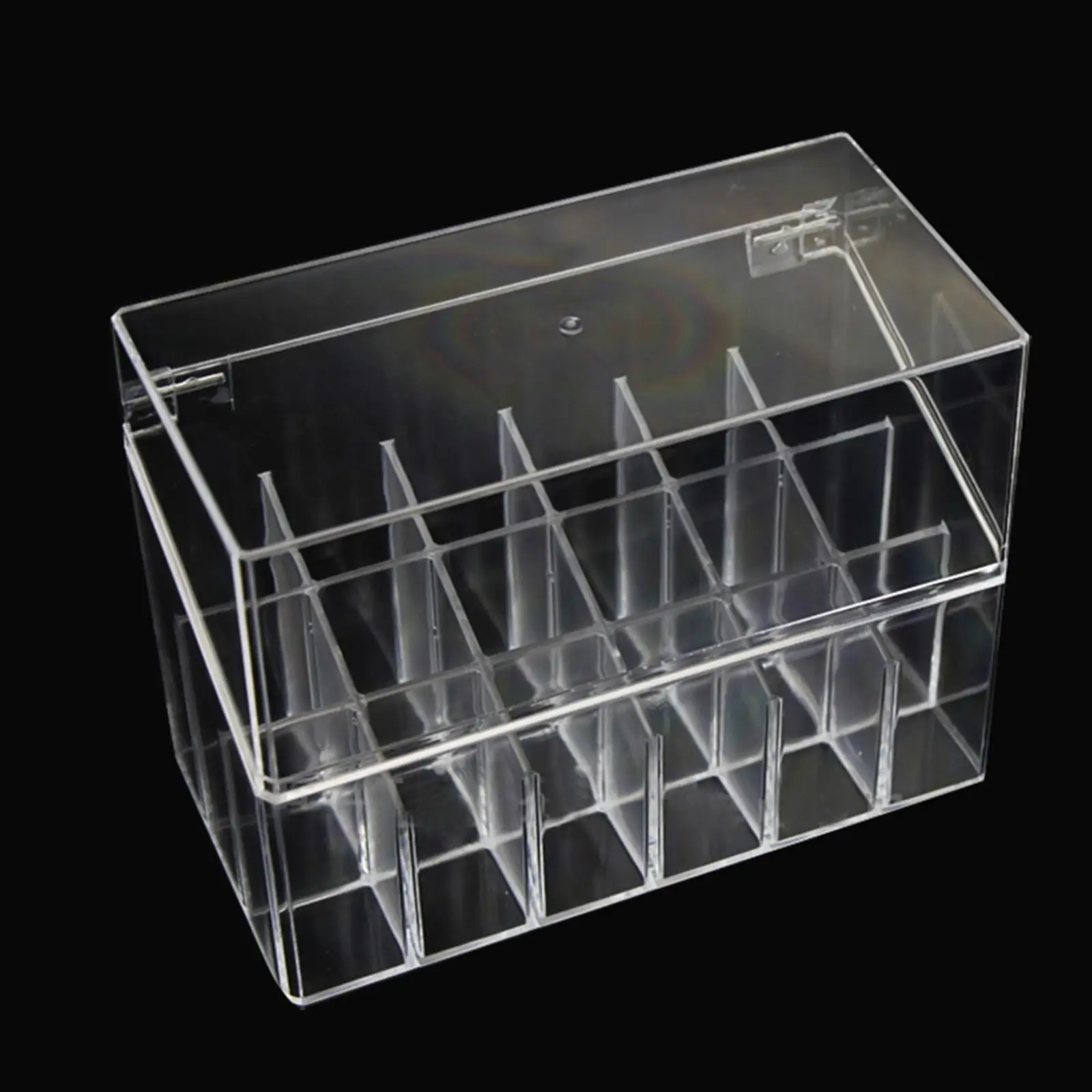 

Ligature Ties Case Transparent Convient to Distinguish 18 Small Grids Ligature Ties Dispenser Box Dental Ligature Ties Organizer