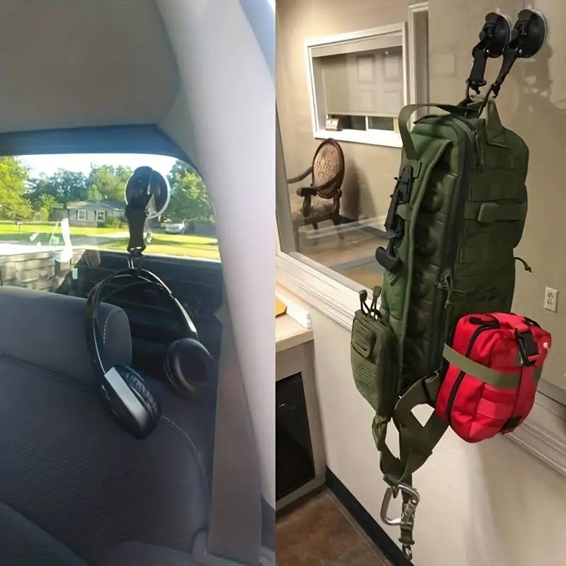 

4Pcs Caravan Outdoor Camping Tent Suction Cups Car Tent Suckers Anchor Securing Hook Buckle Side Round/Triangular Awning Anchors