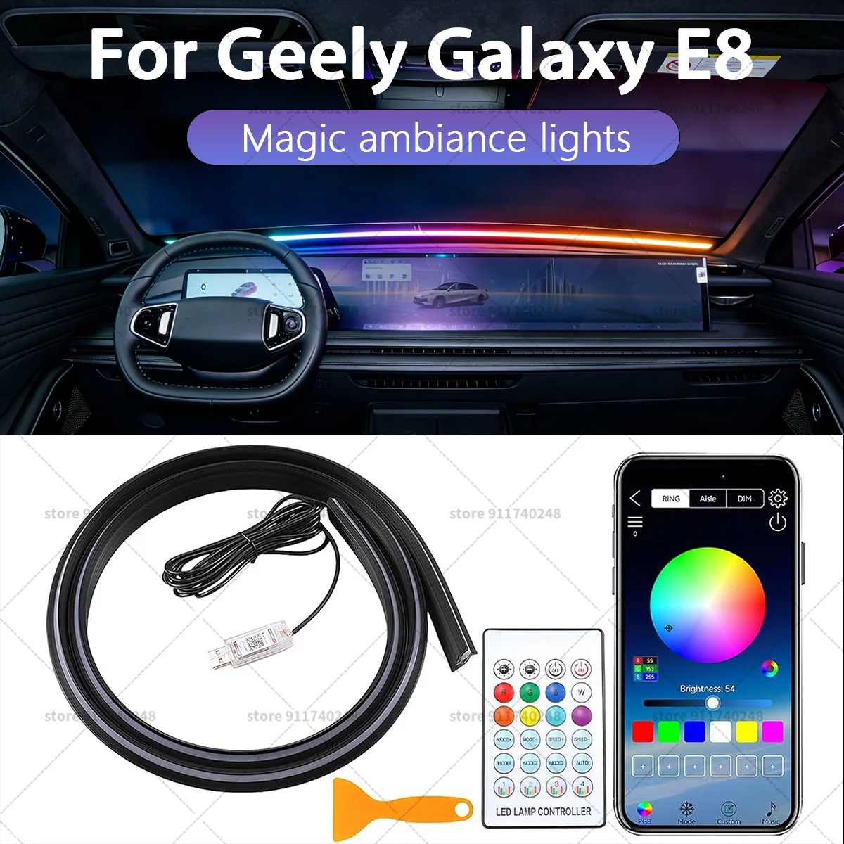 For Geely Galaxy E8…