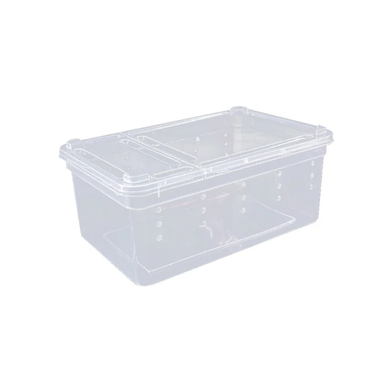  Large Lizards Habitat Box Featuring Ventilated Cover and Detachable Waste Tray For Home Use
