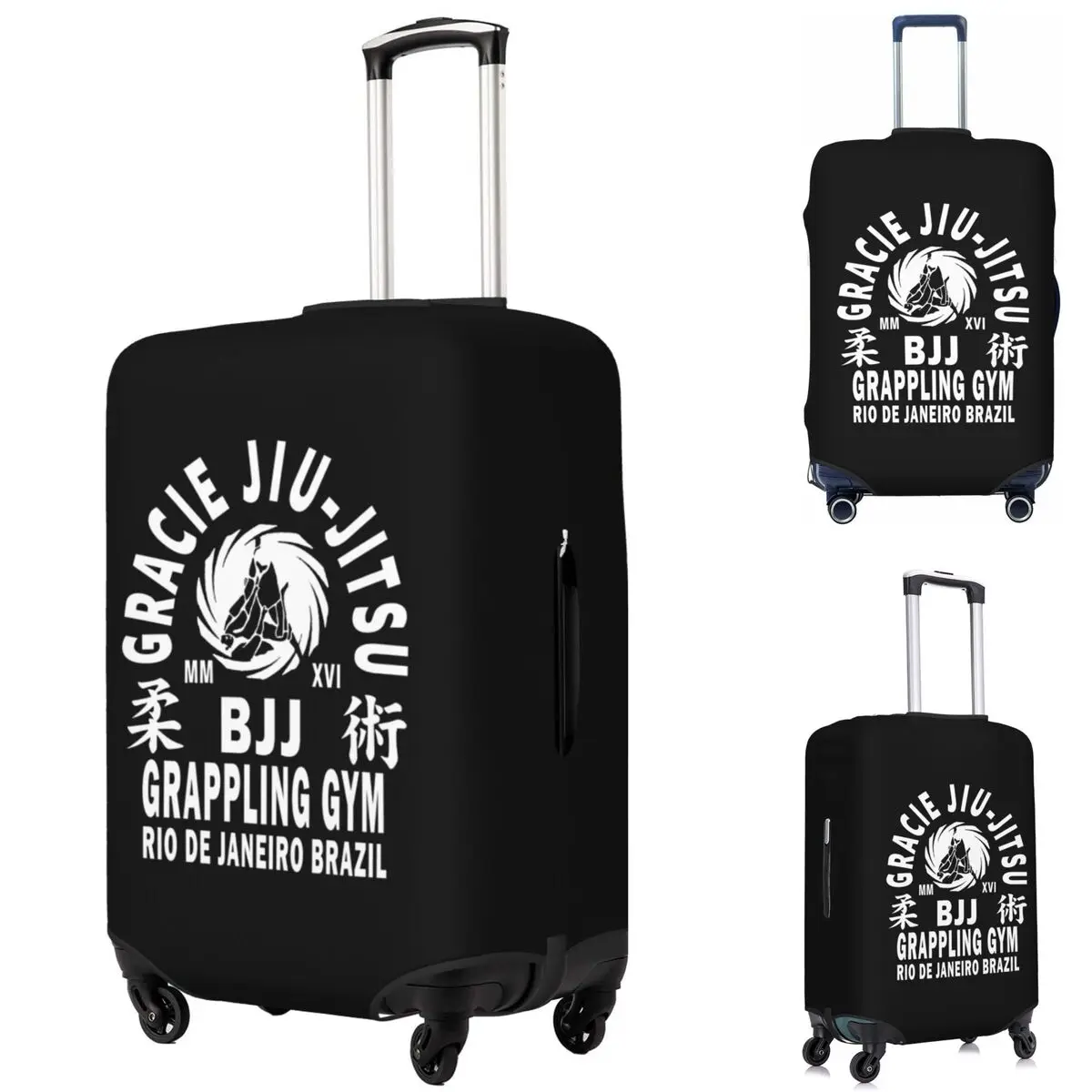 브라질 주짓수 가방 커버 보호 18-32인치용 탄성 여행용 수하물 보호 커버