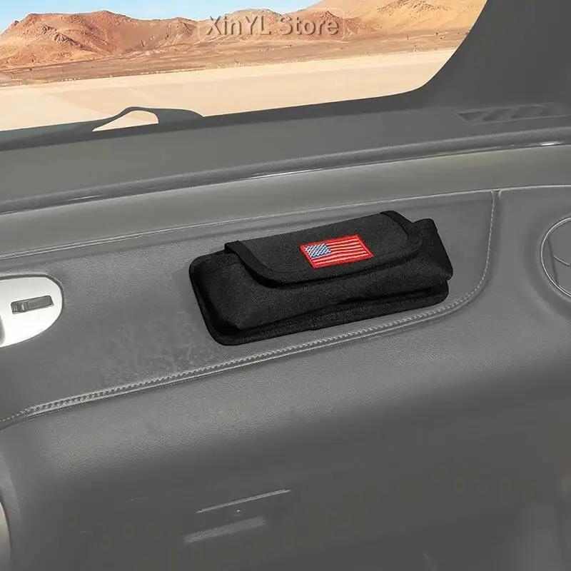 UTV Gear Shift Multi-Function Storage Bag Compatible Polaris RZR PRO XP Ultimate 2021 Up Storage Accessories Black