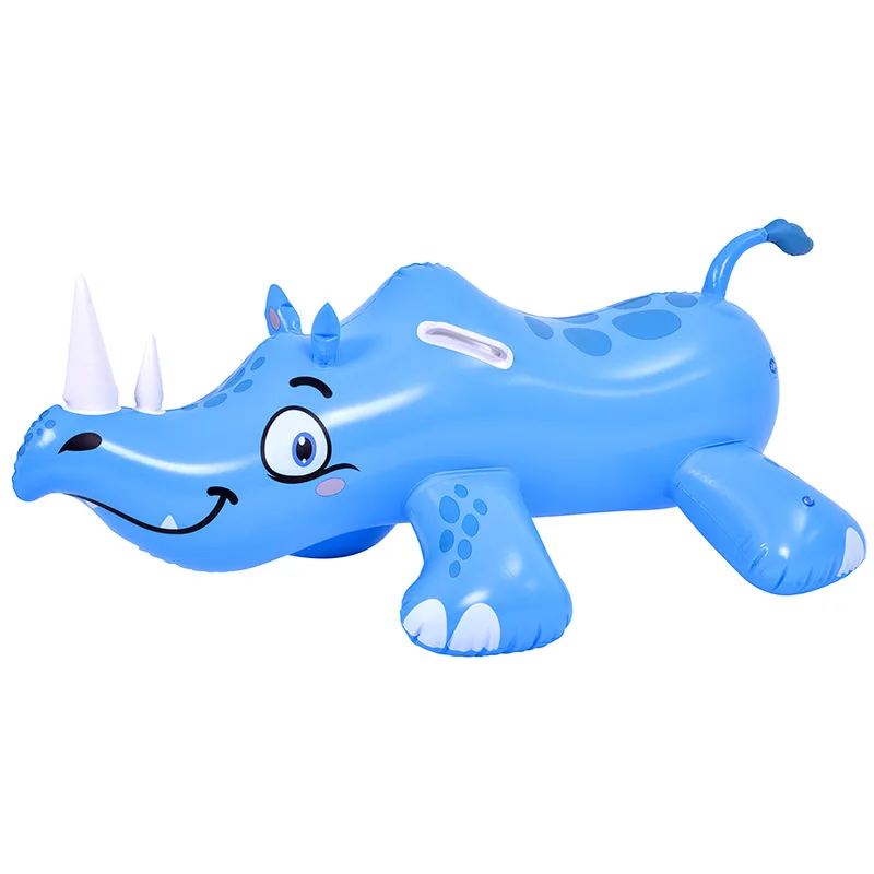 Inflatable Pool Float Hippocampus Swimming Ring Cartoon Dinosaur Swimming Seat Floating Summer Water Toys For Children