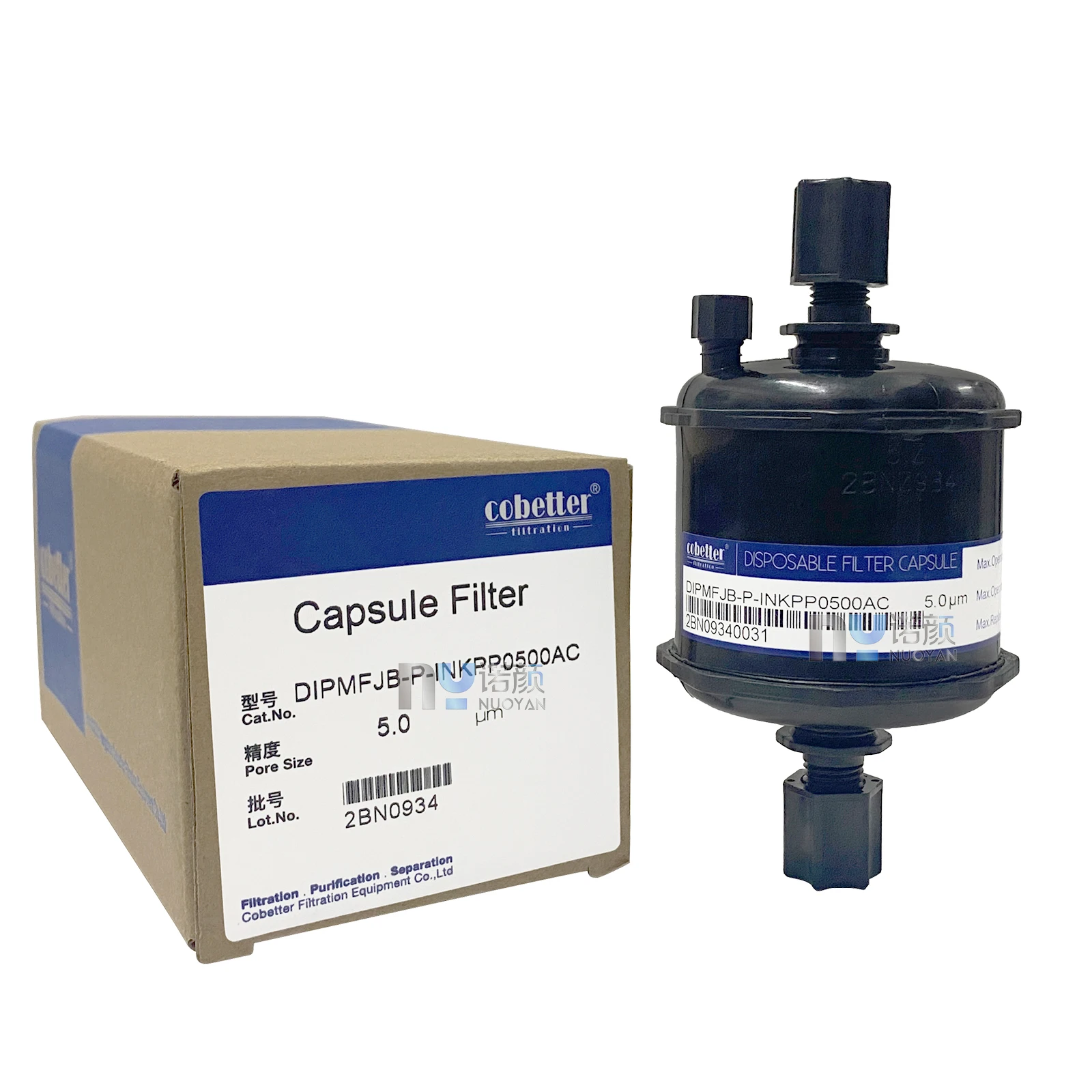 Novo filtro de tinta uv cobetter 5um DIPMFJB-P-INKPP0500AC filtro de cápsula para impressora uv jato de tinta flora/witcolor/iyu