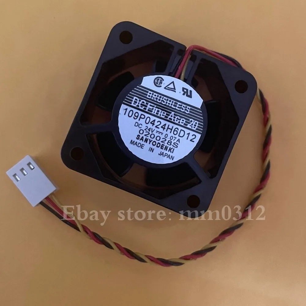 

For Sanyo 109P0424H6D12 24V 0.07A DC Fine Ace 20 Cooling Fan
