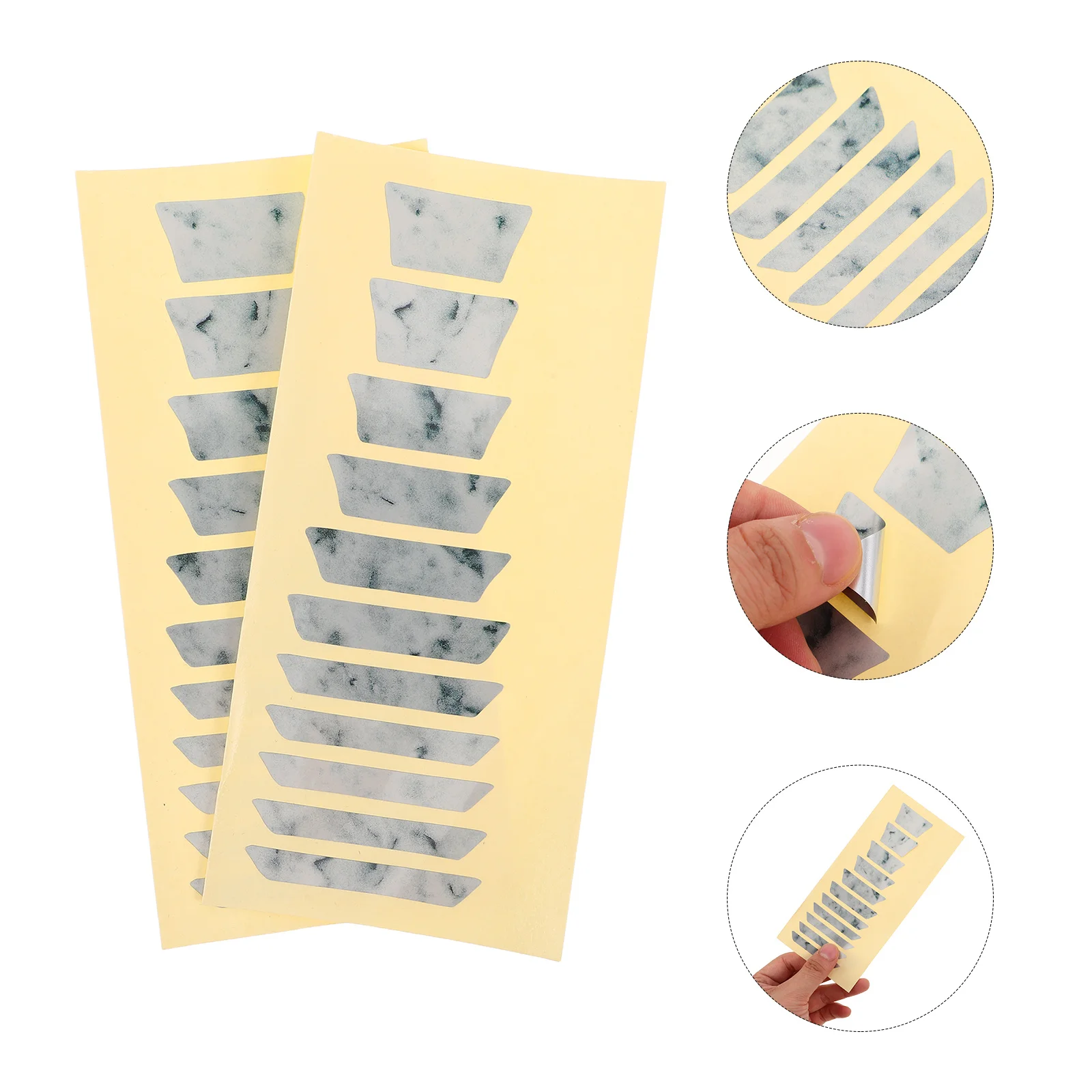 

2Pcs Guitar Fretboard Stickers Self-Adhesive Inlay Decals for Acoustic Electric Guitar Beginner Practice Scale Note Map Markers