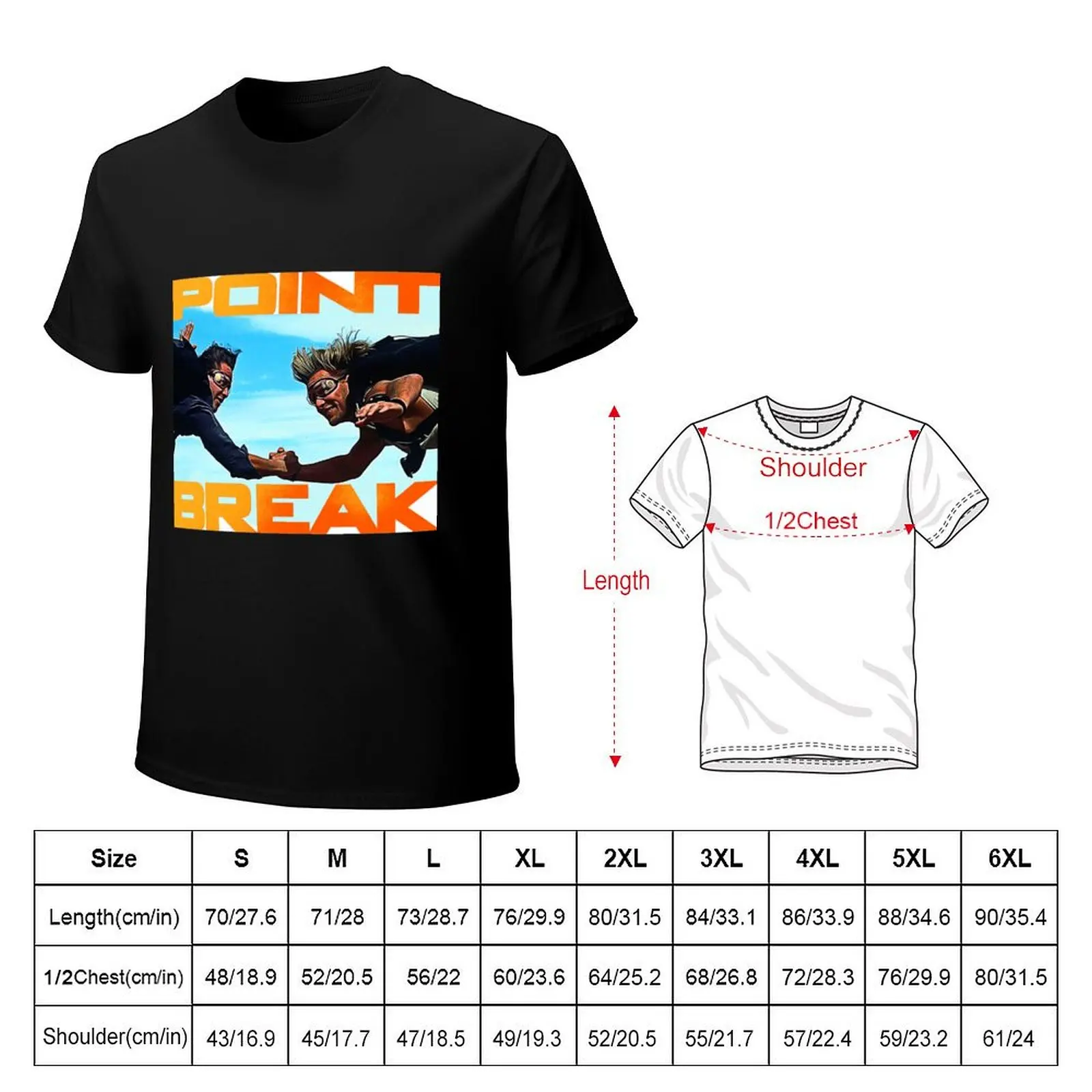 Point Break T-Shirt Work Style Casual T-Shirt