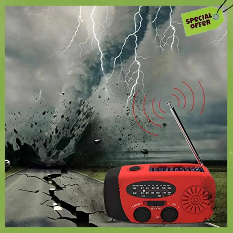 

Ведущее аварийное солнечное автономное радио AM/FM/WB (NOAA), фонарик, зарядное устройство для мобильных телефонов: смартфонов и USB-устройств