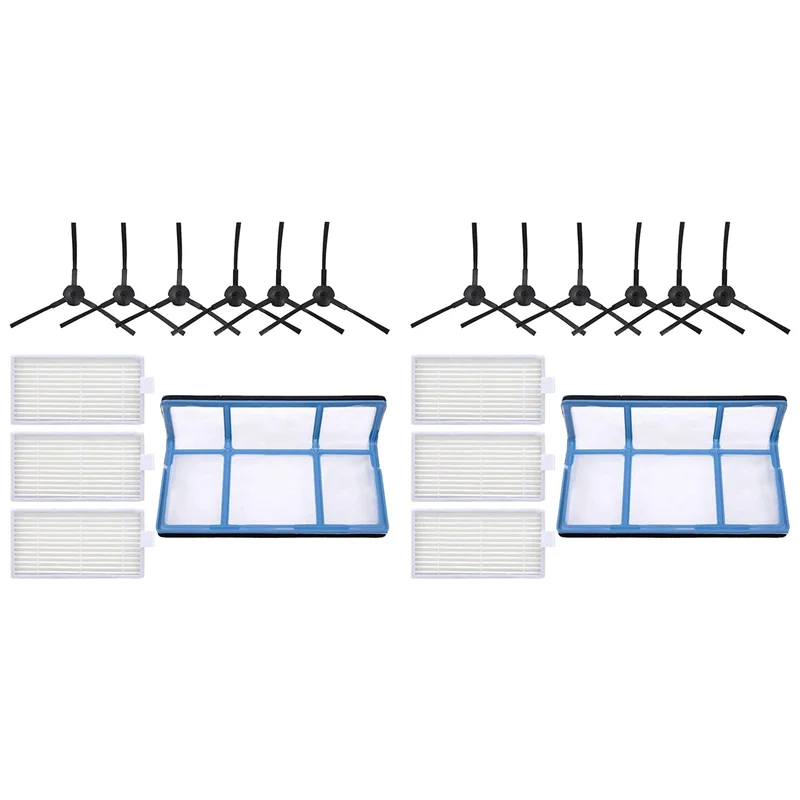 A94E-2X تصفية الجانب فرش استبدال أجزاء مجموعة ل ILIFE V3 V3S V5 V5S V5S برو مكنسة كهربائية روبوت الملحقات